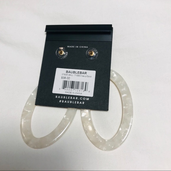 Baublebar TRISHA RESIN HOOP EARRINGS - Picture 4 of 4